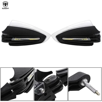 

ROAOPP 7/8'' Motorcycle Handguards Protection LED Turn Signals Hand Protectors handguard for Yamaha BMW Honda KTM Suzuki