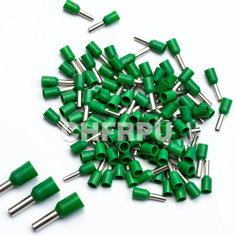 wire connect 100pcs Insulated connector Terminal Crimp Terminator cold pressed insulated termina VE0508 7508 1008 1508 2508 4009 usb c power adapter Electrical Equipment & Supplies