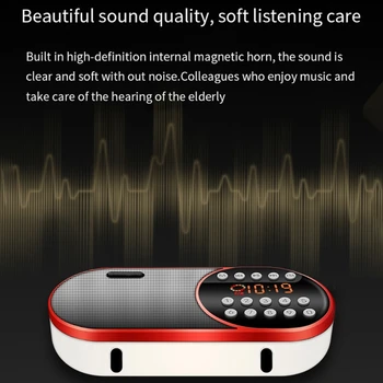 

Fm Radio Rechargeable Walkman with Plug-in Card Home Led Digital Display Radio