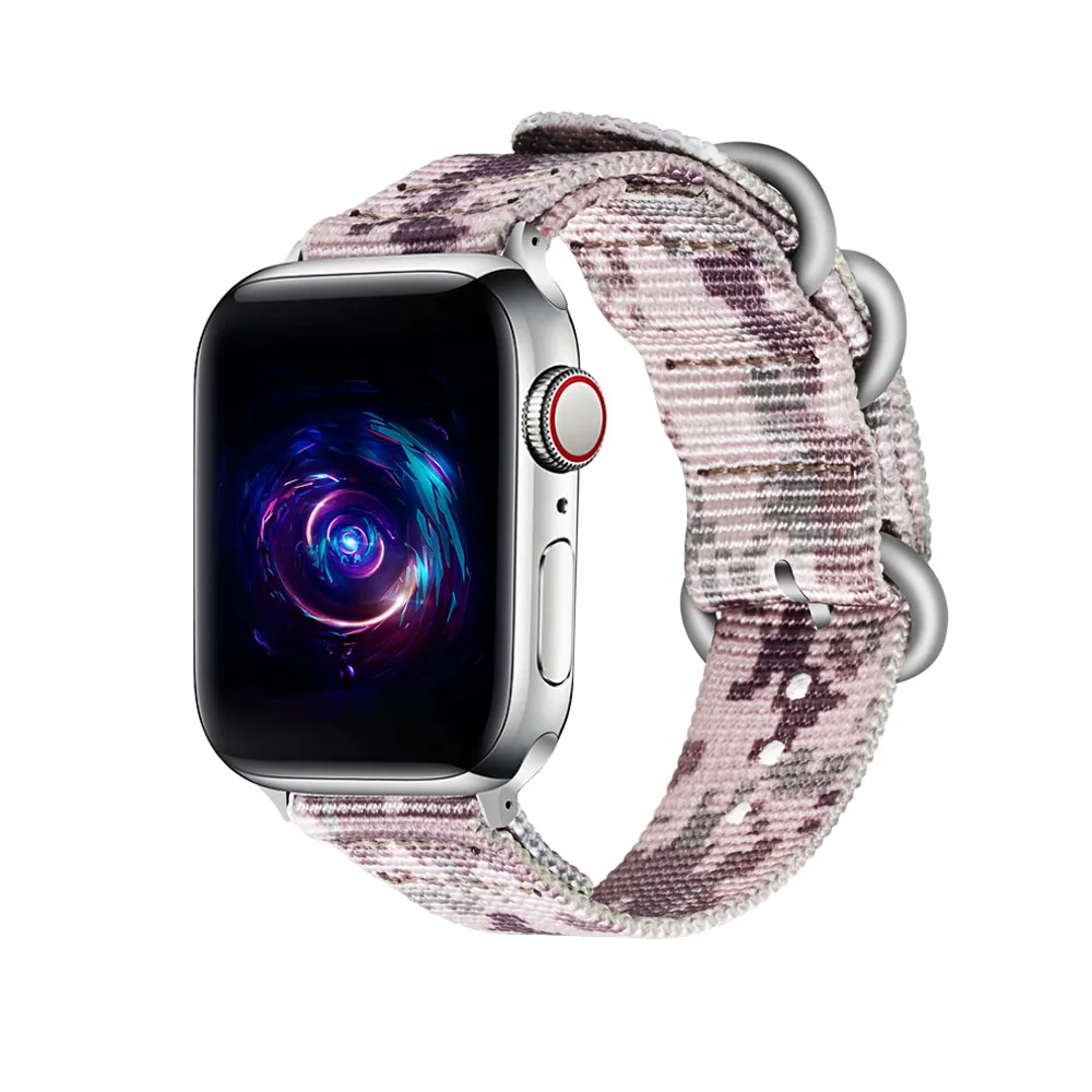 Тканый нейлоновый ремешок для наручных часов Apple Watch, версии 3, 42 мм, 38 мм, камуфляж, для iwatch, версия 3, 2, 1 нейлоновый ремешок на запястье аксессуар