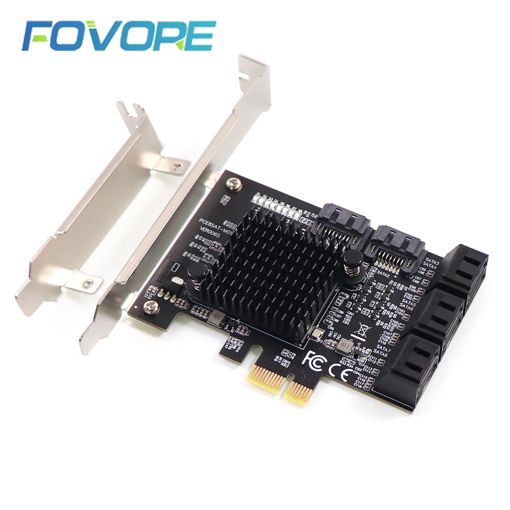 8 портов SATA 3 III 0 до PCI Express x1 адаптер SATA3 PCIe конвертер PCI-E плата расширения