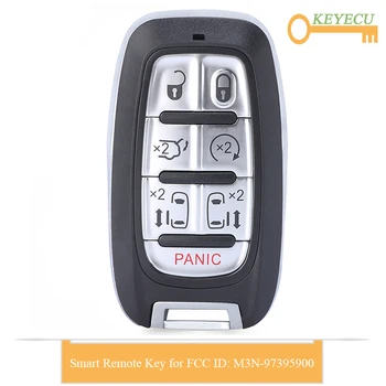 

KEYECU Proximity Smart Remote Control Car Key for Chrysler Pacifica 2017-2020, Fob 7 Buttons - 433MHz - M3N-97395900, 68217832AC