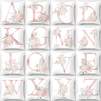 

Northern Cushion Cover 26 English Alphabet Digital Printed Designs Pillow Case Decorative Pillow Case