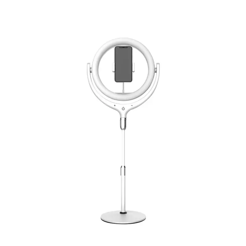 

Phone Ring Fill Light Selfie Video Photo Lamp Adjustable Smartphone Holder Stand