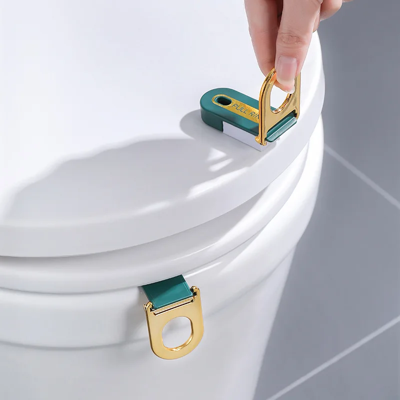 Portable Nordic Transparent Toilet Seat Lifter Lifting Device Avoid Touching Lid Sucker Handle Bathroom Accessorie | Дом и сад