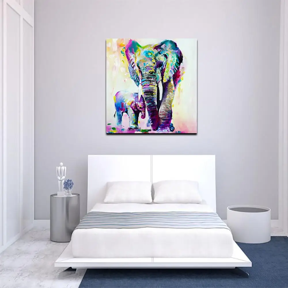 

Colorful Mother and Child Like Computer Ink Painting Oil Painting Decorative Painting Picture Frame Painting Core