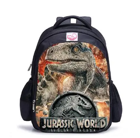 photo color Детский рюкзак с принтом животных, динозавр Юрского периода, Королевство мира, для девочек и мальчиков, детская школьная сумка - Цвет: photo color