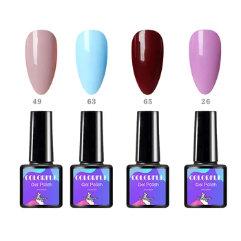 

UV Gel Nail Polish Set Glitter Color UV LED Nail Primer Gel Varnish Semi Permanent Nail Lacquer Soak Off Sequins Gel Top Coat