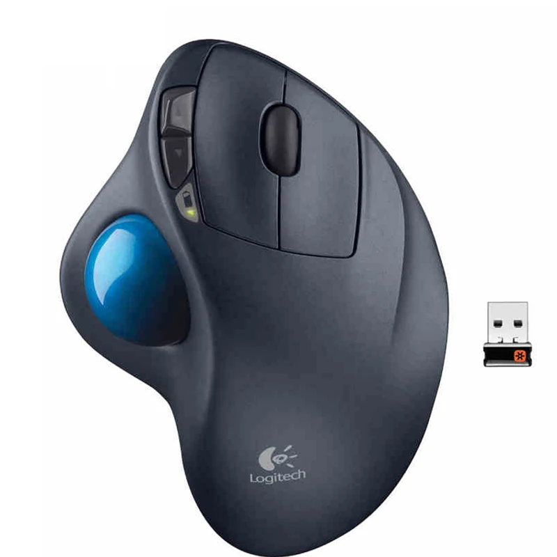 Беспроводная трекбол-мышь для рисования, мышь для работы в офисе, с usb-приемником, 1000 точек/дюйм, для настольного компьютера/ноутбука