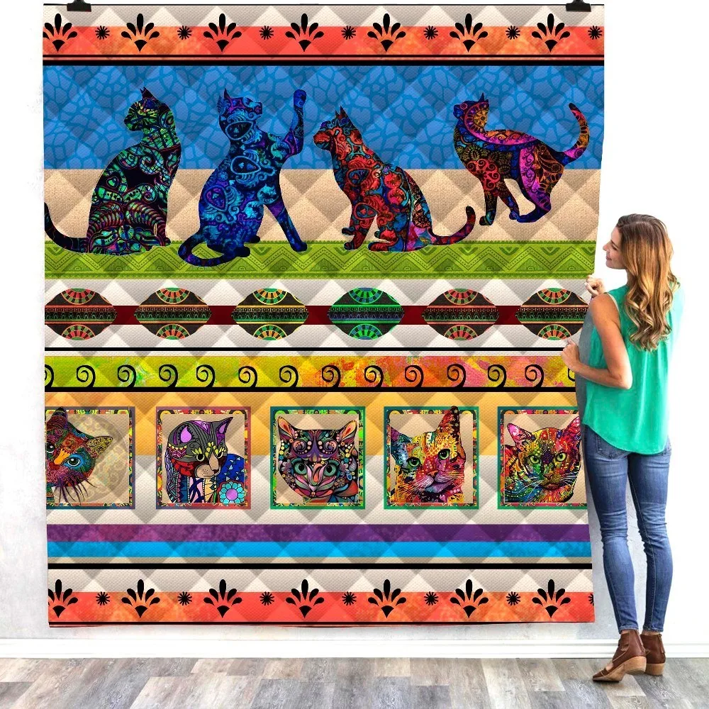 Dropshipping-Black-Cat-Print-Quilt-Kids-School-Adults-Bed-Soft-Warm-Thin-Blanket-Cotton-Quilt-King (3)