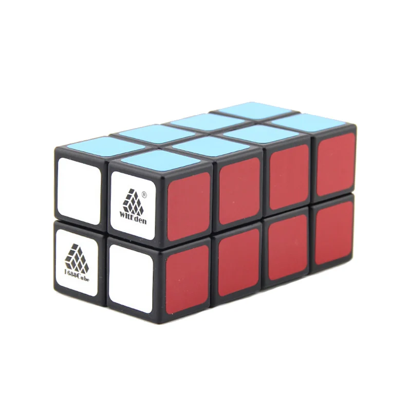 Высококачественный магический куб WitEden 2x2x4 1С 224 головоломка Neo speed Wisdom идеи рождественского подарка детские игрушки для детей - Цвет: Black