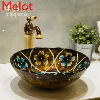 

Table Basin Glass Wash Basin Wash Basin Art Bathroom Basin Glass Kaleidoscope