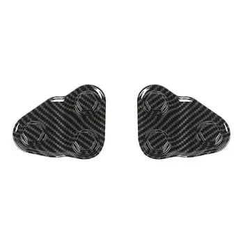 

2X Cover trim Front Door Screw Protection Cover For Jeep Wrangler JL 2018-2020 Carbon Fiber Grain New Affordable