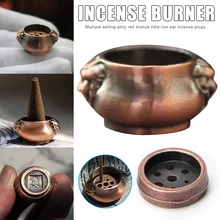 Отверстия ладан держатель пластины палочки конусы украшения дома сада портативный сплав P666