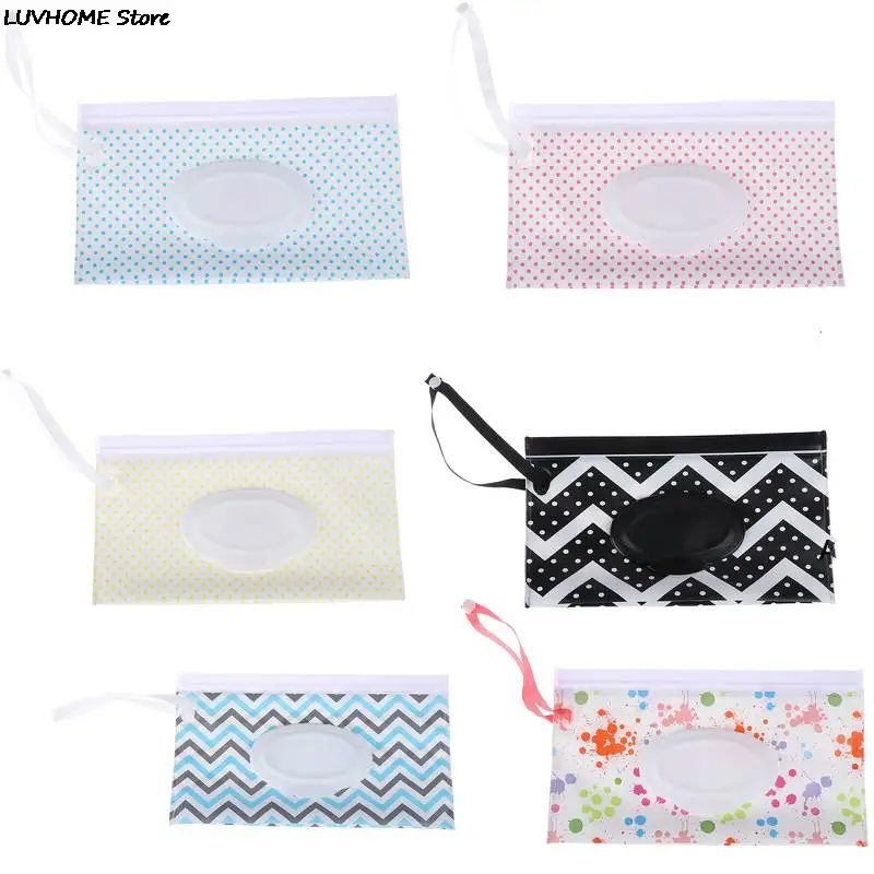 1Pcs Wipes Bag Portable Wet Box Storage Tissue Napkin Holder Baby Rope Cover | Дом и сад
