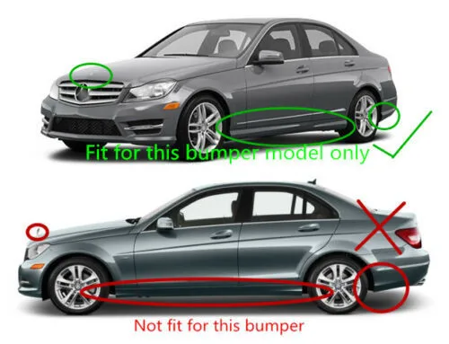 외부 머드 가드, 머드 플랩, 스플래시 가드, 머드 펜더, 벤츠 C 클래스 C250 C300 C350 W204 2012 - 2014 페이스리프트 모델용