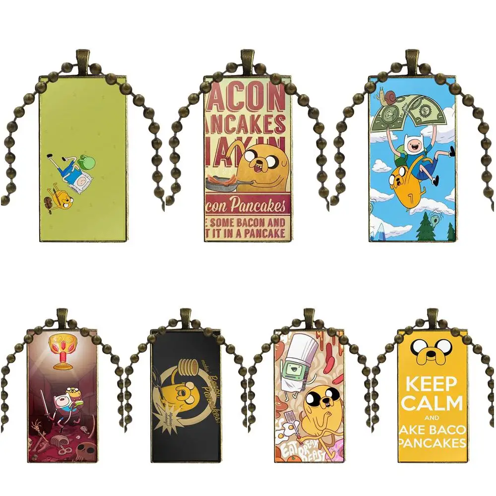Adventure Time собака Jake Keep Calm панкейки с беконом для женщин детский стеклянный кулон