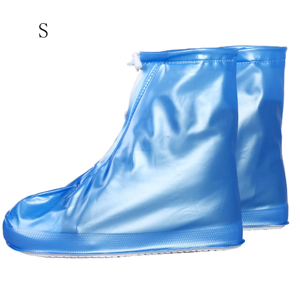 Новая многоразовая резиновая обувь для прогулки под дождем на молнии с завязками; ботинки; галоши для путешествий для мужчин и женщин; однотонные водонепроницаемые