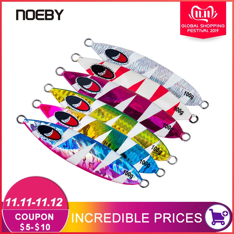 NOEBY 1005N Matel медленная ложка приманка 80 г 100 120 150 свинцовая для ловли рыбы морского
