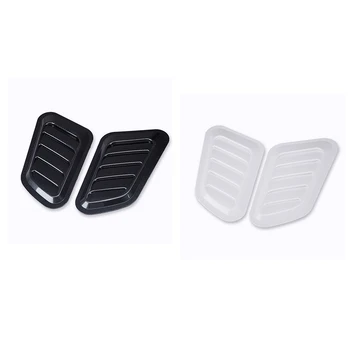 

Hot 2 Pcs ABS Material Bonnet Multipurpose Car Engine Vent Covers Auto Decorative Scoop Portable Turbo Cover Intake Hood
