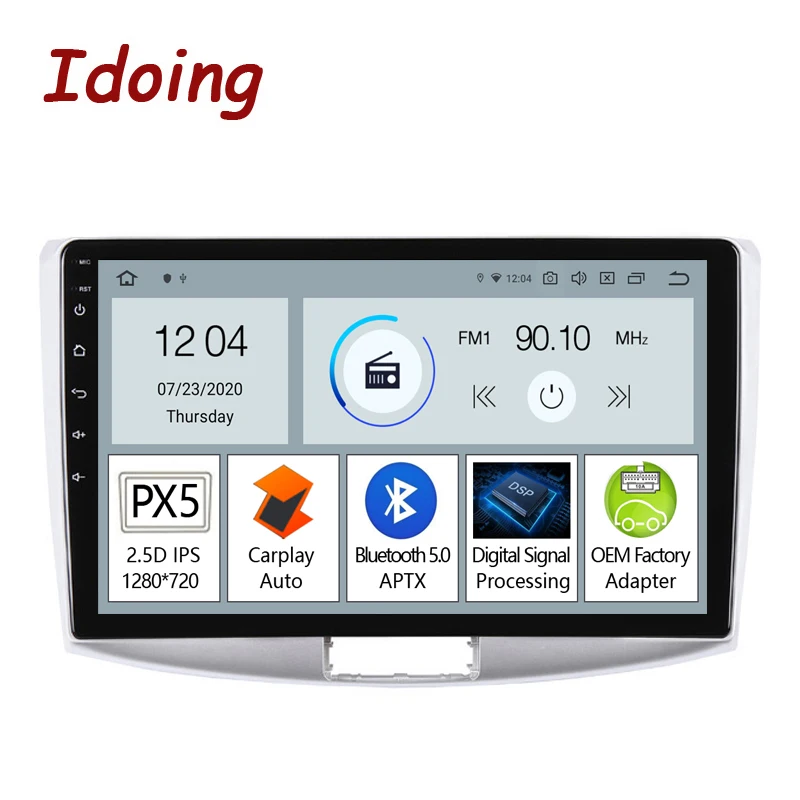 Головное устройство Idoing PX5 на Android 10 2 дюйма для Volkswagen passat 7 B7 2010-2015 автомобильное