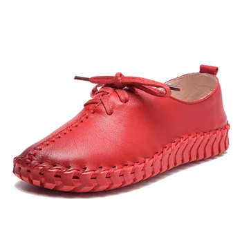 

CEVABULE Women's ladies shoes casual Shoes Genuine Leather Pregnant Shoes Padded Flat Shoes Handmade Shoes Price LJY-1601