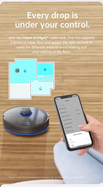 dreame モップロボット掃除機　dreame Bot Z10PRO Dreame-Bot Z10 Proロボット掃除機,ワールドおよびライン