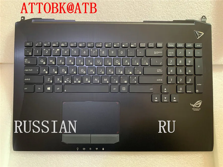Фото Клавиатура ATTOBK @ ATB для ноутбука ASUS G750, G750JH, G750JM, G750JS, G750JW, G750JX, G750JZ с подсветкой №2