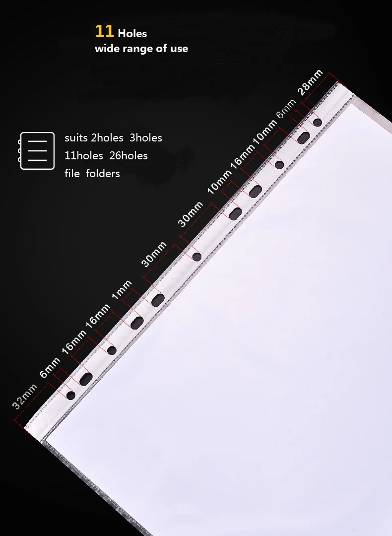 Полипропиленовый прозрачный спиральный файл для папки папка бумаг коллекция