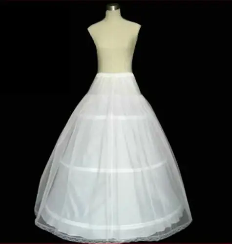 

3-Hoop 2-Layer WEDDING Dress/Prom Gown petticoat crinoline underskirt