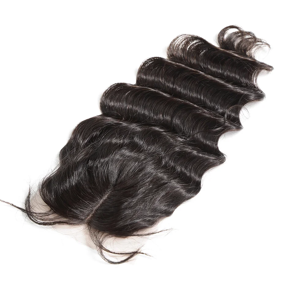 Luvin OneCut волосы свободная волна 8-30 дюймов 3 4 пряди с закрытием бразильские виргинские волосы плетение натуральный цвет вода волна