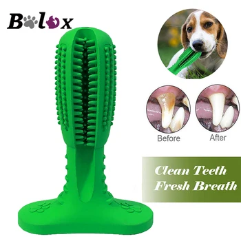 

High Quality Dog toothbrush Pet Chew Toys Teething Brush for Doggy Pets Oral Care Stick Bite Toy for Dog Supplies
