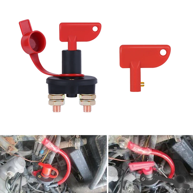 

Truck Boat Car Battery Disconnect Switch Power Isolator Cut Off Kill Switch + 2 Removable Keys For Marine ATV Car Accessories