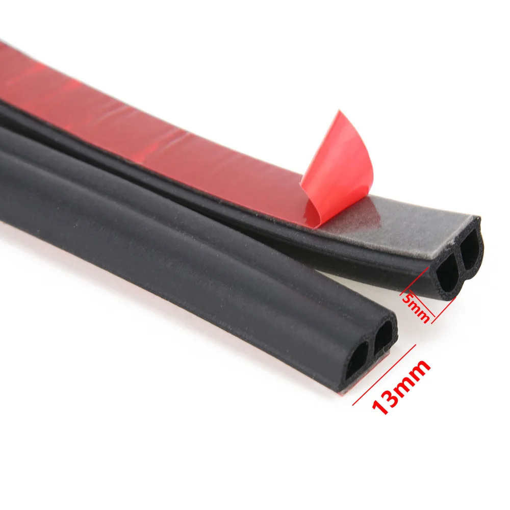 

5 Meter Car Door Edge Seal Strip Trim B Type Sound Insulation Universal 2pcs