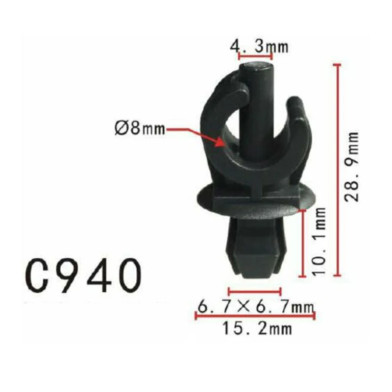 

General Trim Clip Bonnet Prop Rod clip for Audi & VW Connect 6N0823397C