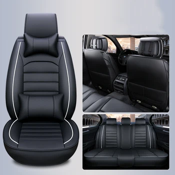 

WLMWL Universal Leather Car seat cover for Isuzu all models D-MAX mu-X 5 seats auto accessories styling