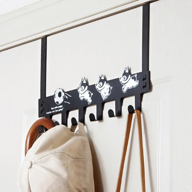 

Household wall hanging cartoon hook wrought iron door hook no nails no trace hook