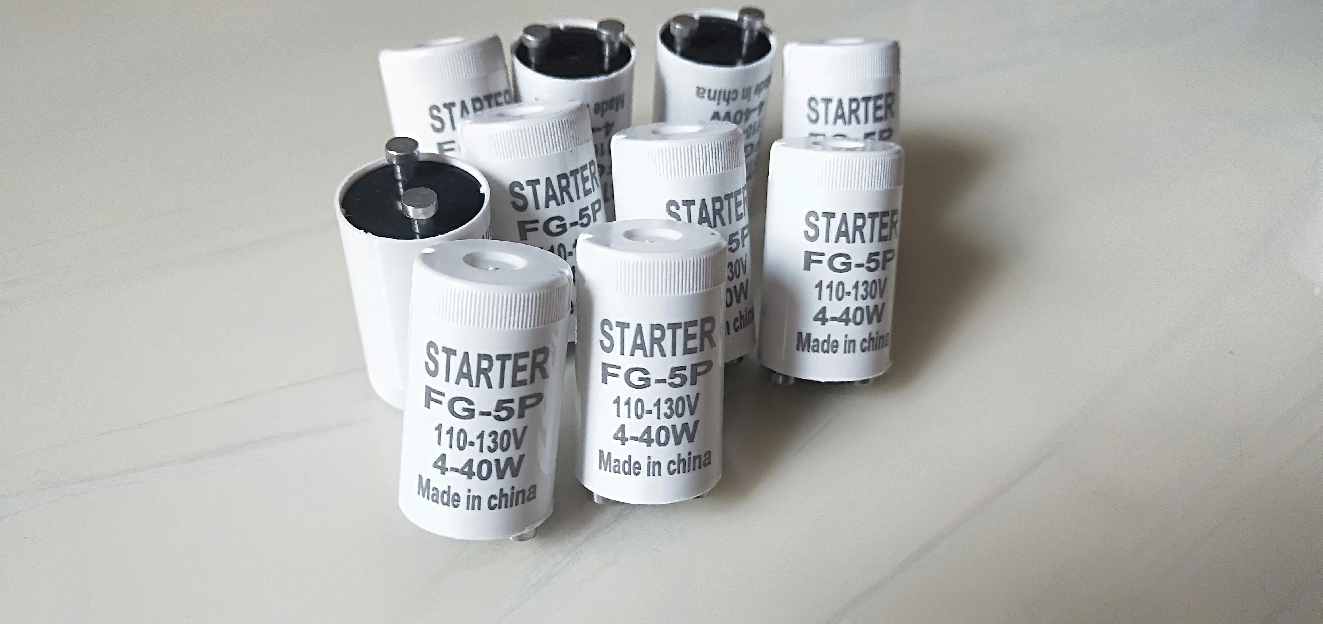 25pcs/lot High Quality 110V-130V starter Mosquito lamp Fuse starter FG-5P For Mosquito Lamps 4-40W CE ROHS