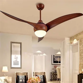 

Modern LED Ceiling Fan Lamp American Industrial Vintage 52In Ceiling Fan with Remote Control Modern Cooling Fan Lights Fixtures