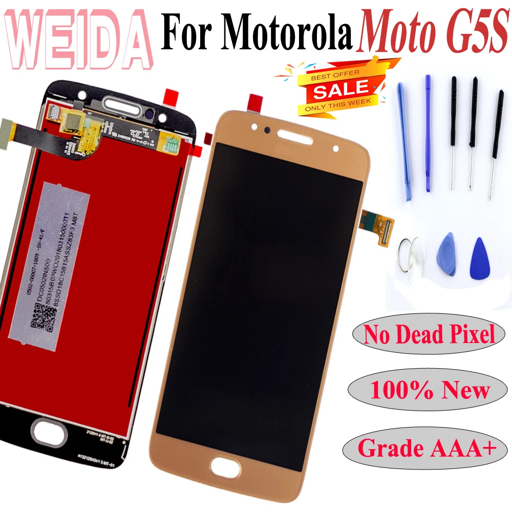 5 2 &quotсборка для Motorola Moto G5S Новый XT1792 XT1793 XT179 LCD сенсорный экран дигитайзер Замена +