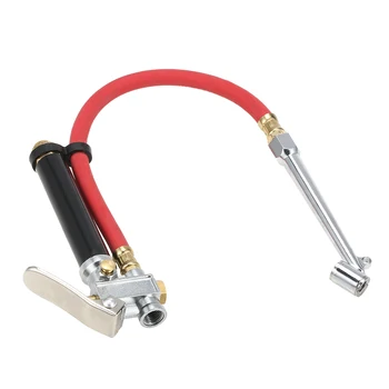 

Air Tire Pressure Filler Dual Chuck Inflator Car Gauge 12" Compressor Hose Tire Pressure Alarm Auto Security Car Styling