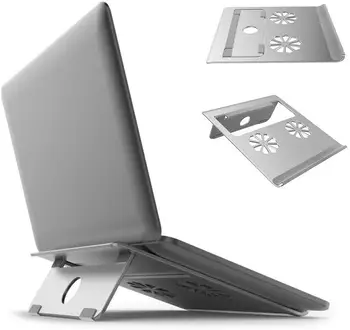 

Laptop Notebook Stand,Aluminum Ventilated Support Foldable and Portable Universal Desktop Holder for Apple MacBook, Air
