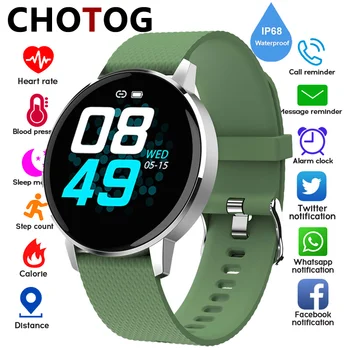 

Smart Watch Men Ip68 Waterproof Electronic Fitness Tracker Blood Pressure Measurement Heart Rate Monitor Watch Smartwatch Women