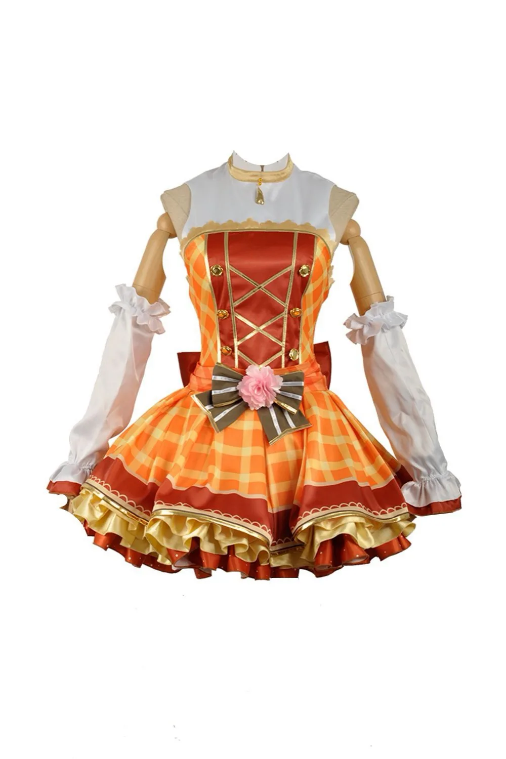 Cosplay Costume Love Live Flowers Awakening Rin Kotori Umi Eli Tojo Plaid Dress Adult Women Costume Maid Dress Japanese Bouquet