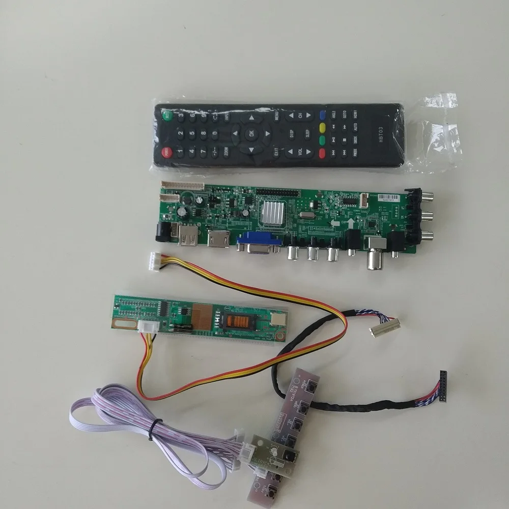 Комплект для LTN170X2-L02 ТВ плата контроллера 1" 30pin DVB-C DVB-T 1440X900 HDMI VGA 1 CCFL цифровой USB AV ЖК-панель
