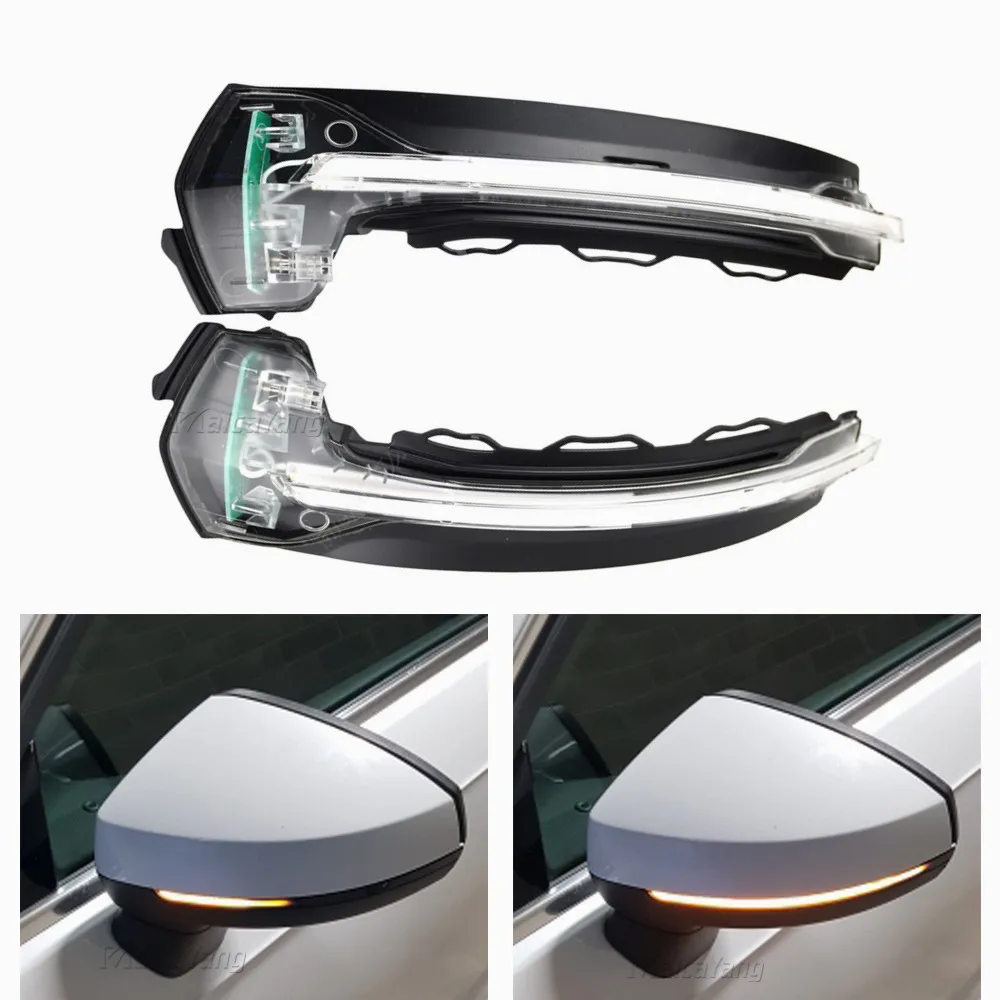 

2pcs Dynamic Turn Signal LED Side Wing Rearview Mirror Indicator Blinker Repeater Light For AUDI A3 S3 8V RS3 2013 - 2017 2018