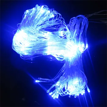 

200LED 2Mx1.5M Net Fairy Light Indoor Outdoor Fence Wall Xmas Tree Wedding blue