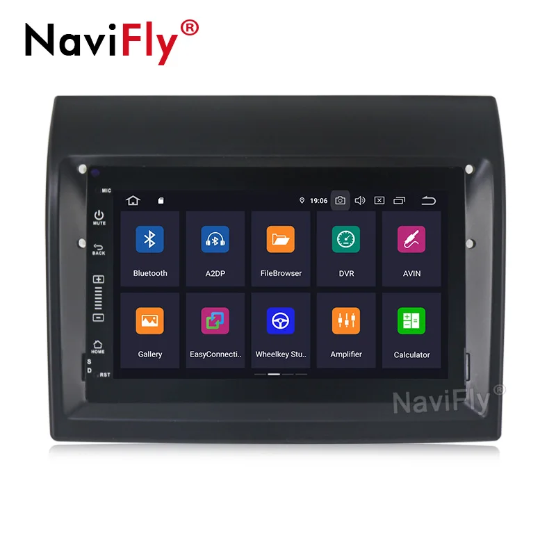 Best NaviFly IPS DSP Android 9.0 Car Multimedia GPS Navigation for Fiat Ducato 2008-2015 Citroen Jumper Peugeot Boxer Car Autoradio 1