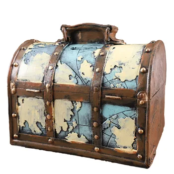 

Vintage Money Box Lock Hidden Safe Coin Money Tin Cashier Creative Savings Bank Gift Ornaments Huchas De Dinero Coin Box AC50CQ