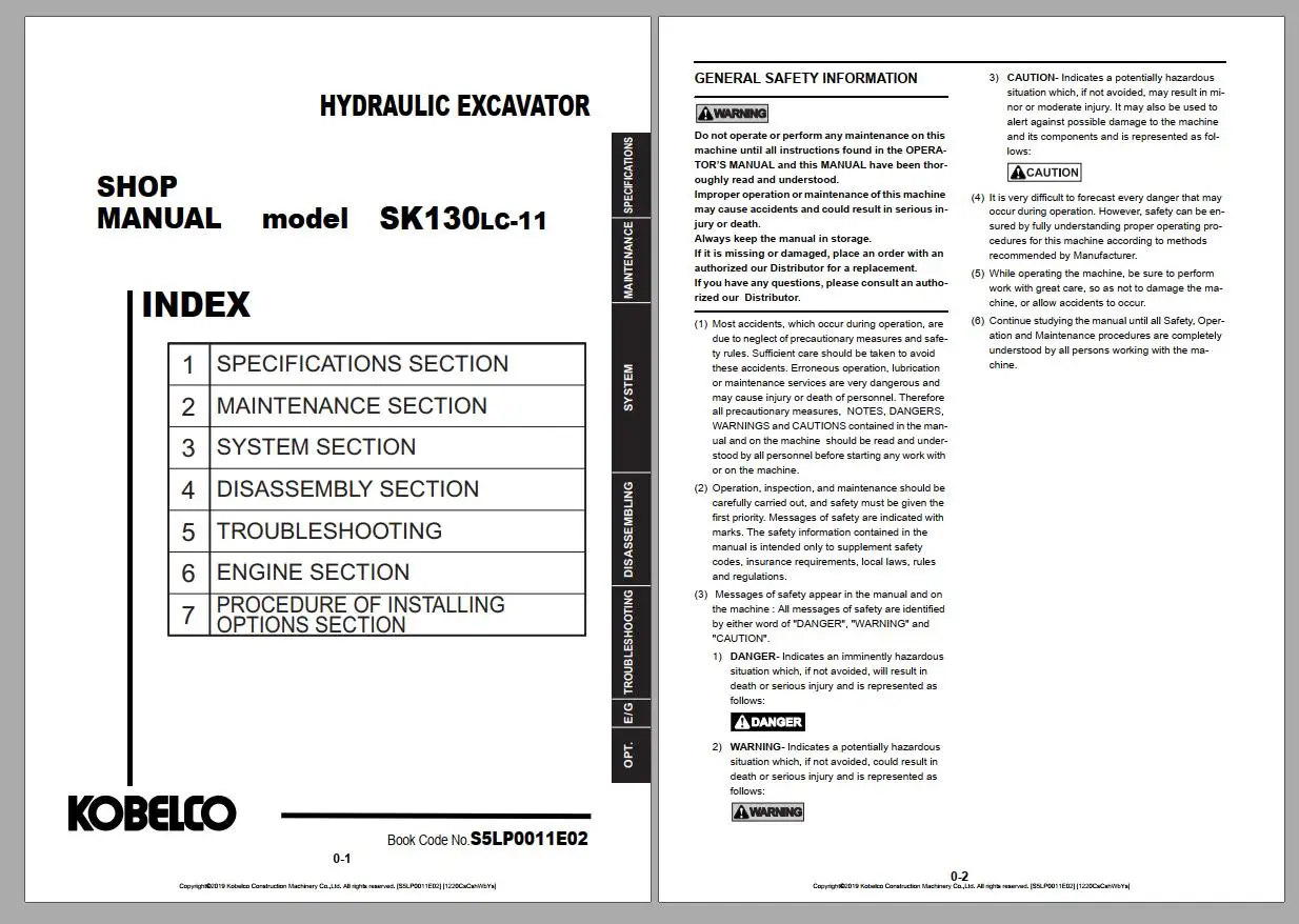 

Kobelco 17,57 GB PDF обновление 2021 руководство магазина экскаваторов